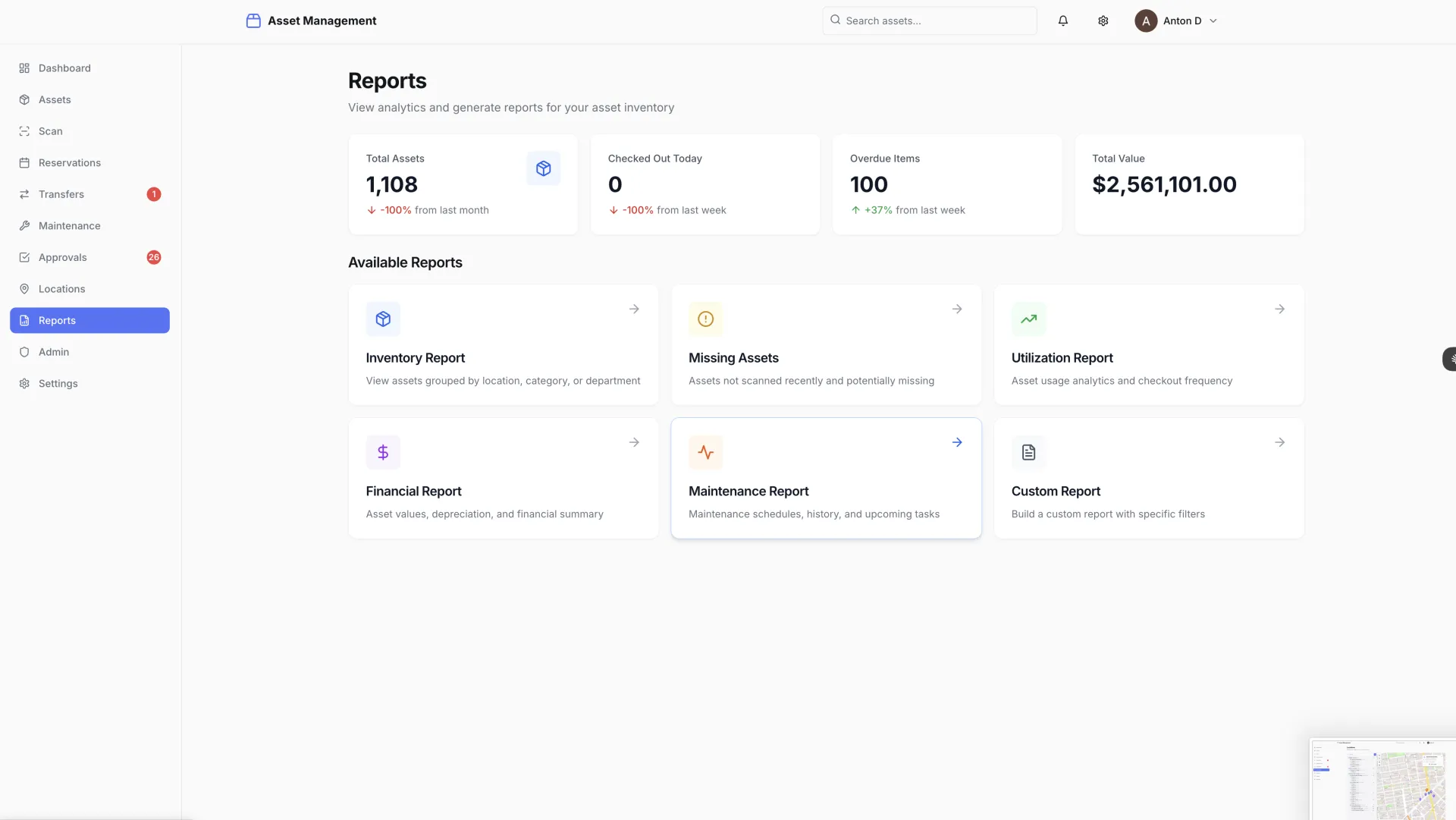 Asset Management Reports