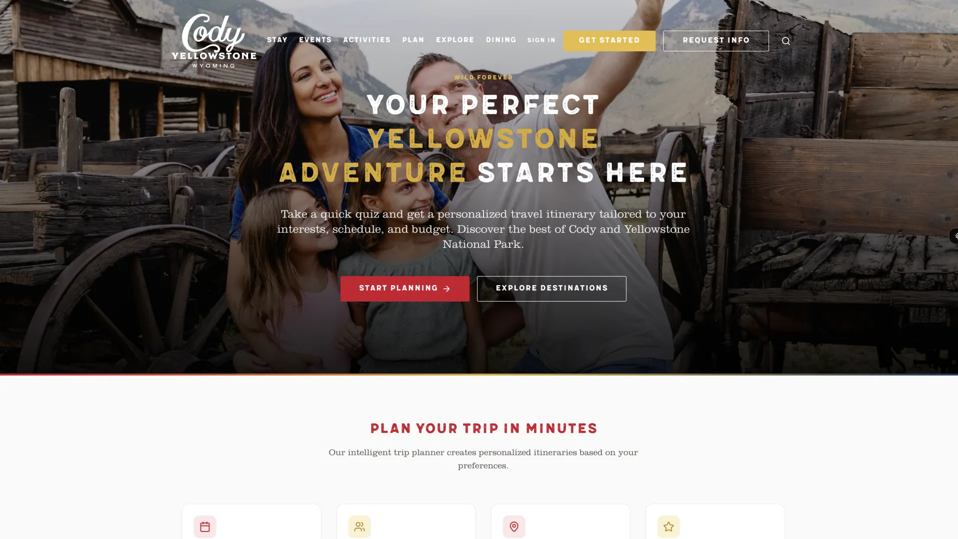 Cody Yellowstone — AI-powered trip planning platform built by OneChair.dev