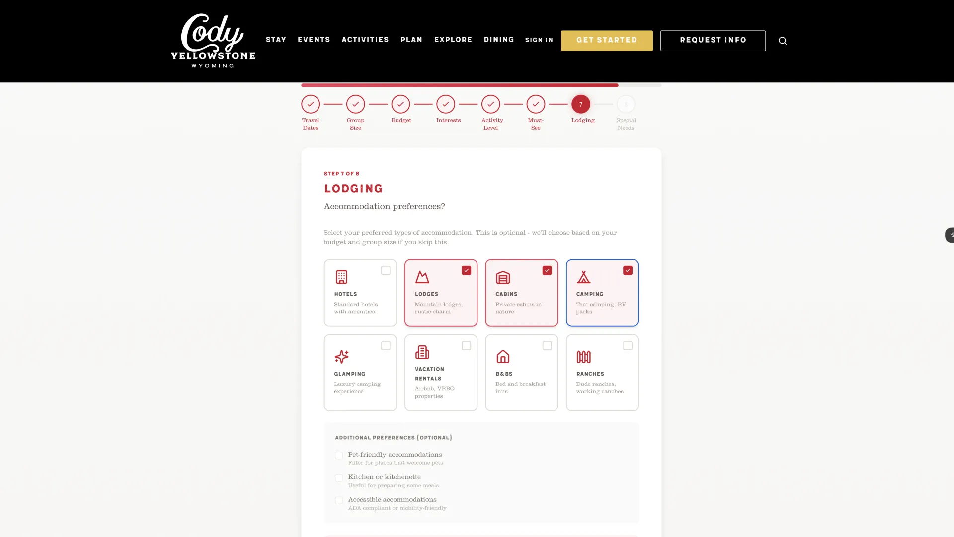 Cody Yellowstone Quiz - Lodging