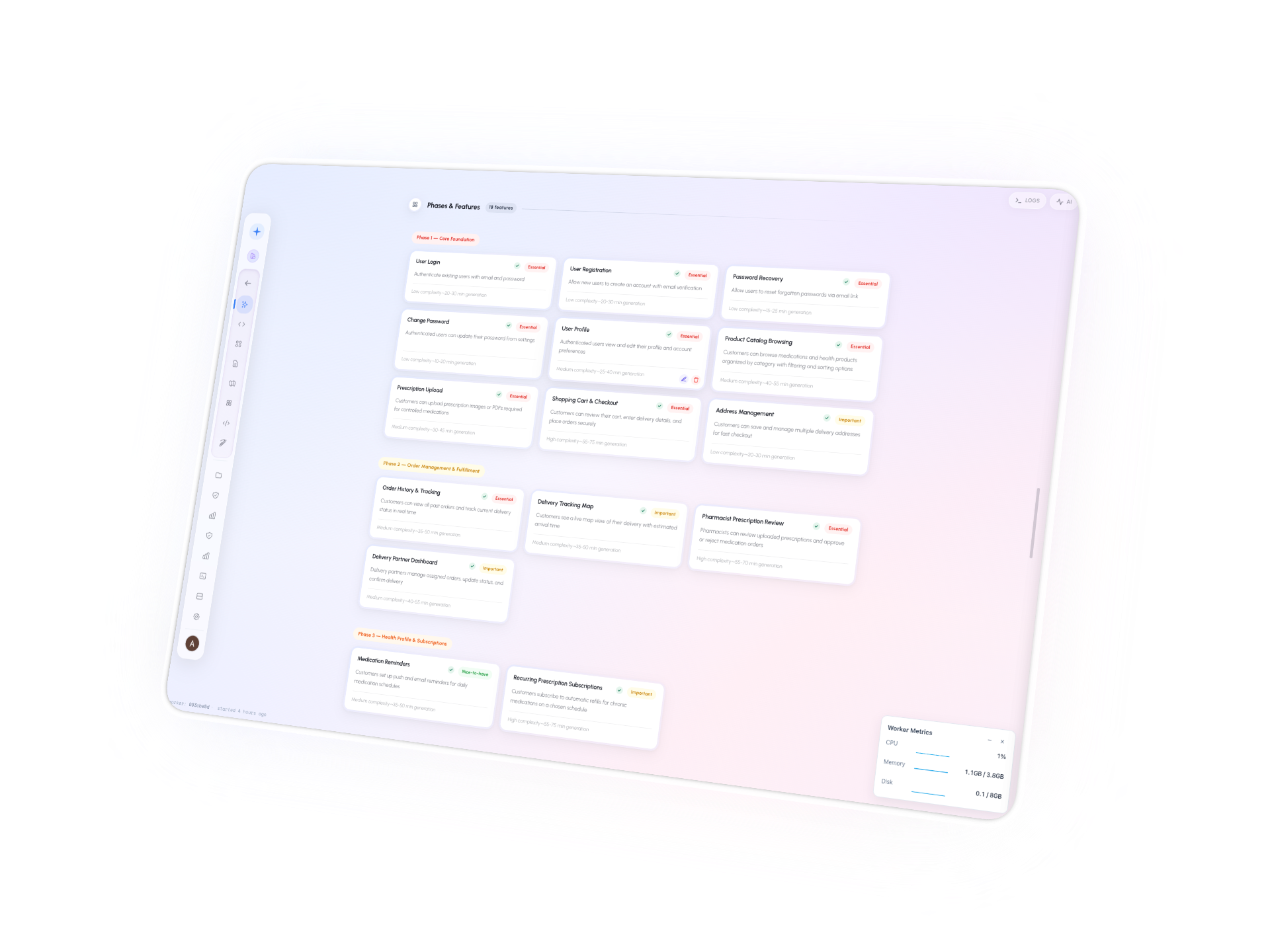 OneSpark interface screenshot 6
