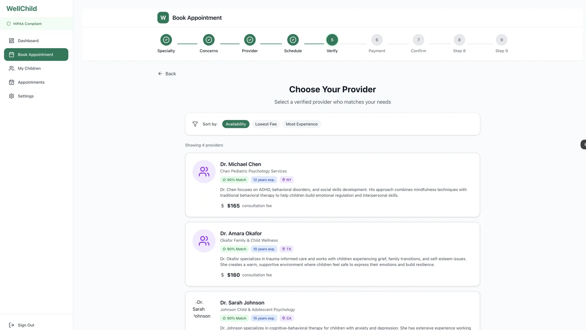 WellChild Provider List